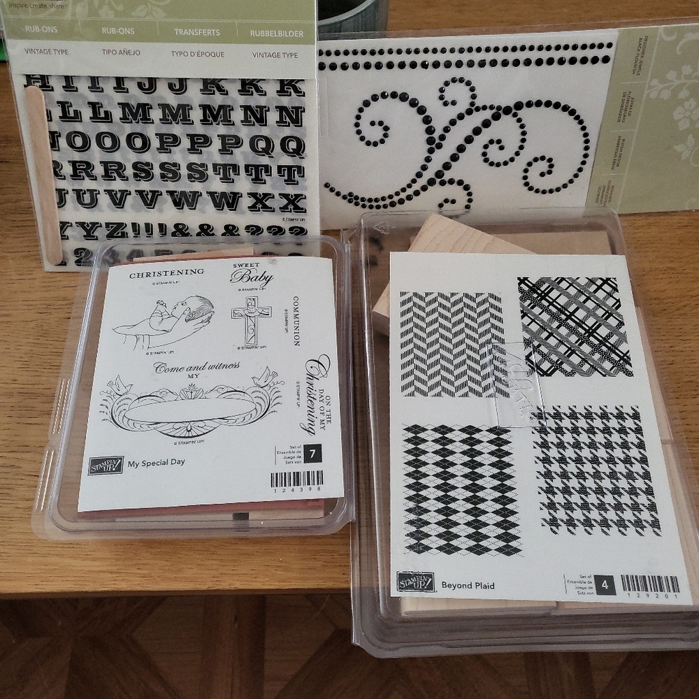 Stampin Up Assorted Stamping Kits and Page Decor